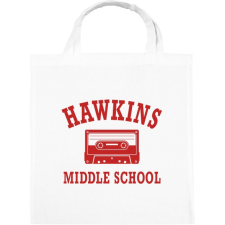 PRINTFASHION Hawkins Middle School - Piros - Vászontáska - Fehér kézitáska és bőrönd