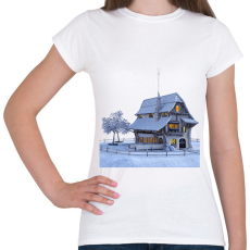 PRINTFASHION Ház - Női póló - Fehér