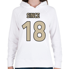 PRINTFASHION Házassági évforduló - második fele - Női kapucnis pulóver - Fehér női pulóver, kardigán