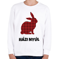PRINTFASHION Házi nyúl - Gyerek pulóver - Fehér