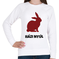 PRINTFASHION Házi nyúl - Női pulóver - Fehér