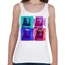 PRINTFASHION Háziállatom - Női atléta - Fehér női trikó