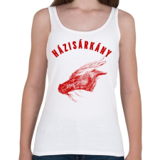 PRINTFASHION HÁZISÁRKÁNY - Női atléta - Fehér női trikó