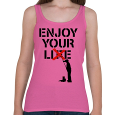 PRINTFASHION Hazugság - Női atléta - Rózsaszín