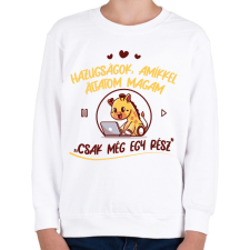 PRINTFASHION Hazugságok - Sorozatfüggő - Gyerek pulóver - Fehér gyerek pulóver, kardigán