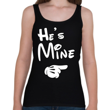 PRINTFASHION He is mine - Női atléta - Fekete női trikó