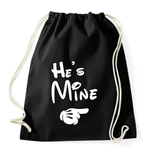 PRINTFASHION He is mine - Sportzsák, Tornazsák - Fekete tornazsák