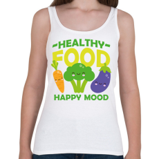 PRINTFASHION Healthy food - Női atléta - Fehér