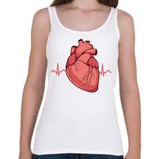 PRINTFASHION Heartbeat - Női atléta - Fehér