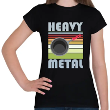 PRINTFASHION Heavy metal - Női póló - Fekete női póló