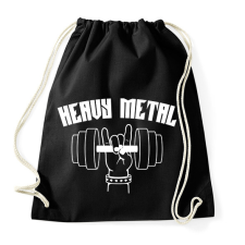 PRINTFASHION Heavy Metal súlyemelés - Sportzsák, Tornazsák - Fekete tornazsák