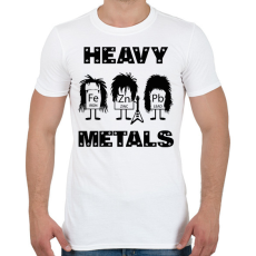 PRINTFASHION Heavy metals - vegyjelek - Férfi póló - Fehér
