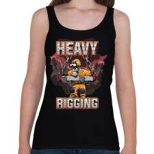 PRINTFASHION Heavy Rigging - Női atléta - Fekete női trikó