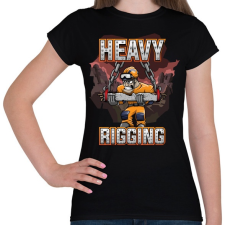 PRINTFASHION Heavy Rigging - Női póló - Fekete női póló