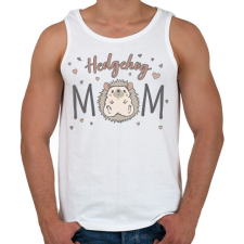 PRINTFASHION Hedgehog mom - Férfi atléta - Fehér atléta, trikó