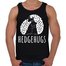 PRINTFASHION Hedgehugs - Férfi atléta - Fekete atléta, trikó