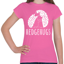 PRINTFASHION Hedgehugs - Női póló - Rózsaszín női póló