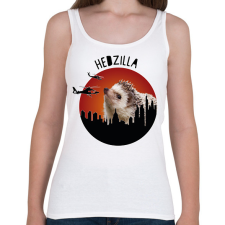 PRINTFASHION Hedzilla - Női atléta - Fehér női trikó