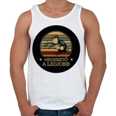 PRINTFASHION Hegesztő - A legjobb - Férfi atléta - Fehér
