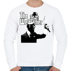 PRINTFASHION Hegesztő Keresztapa - Férfi pulóver - Fehér
