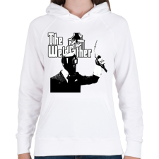 PRINTFASHION Hegesztő Keresztapa - Női kapucnis pulóver - Fehér női pulóver, kardigán