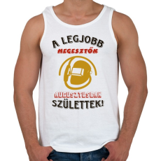 PRINTFASHION Hegesztő szülinapja augusztus színes - Férfi atléta - Fehér