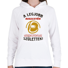 PRINTFASHION Hegesztő szülinapja augusztus színes - Női kapucnis pulóver - Fehér női pulóver, kardigán