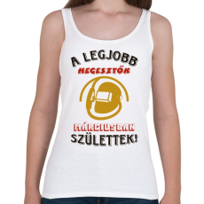 PRINTFASHION Hegesztő szülinapja március színes - Női atléta - Fehér