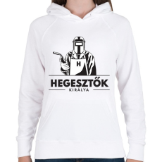 PRINTFASHION Hegesztők királya - Női kapucnis pulóver - Fehér