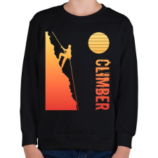 PRINTFASHION hegymászás  - Gyerek pulóver - Fekete gyerek pulóver, kardigán