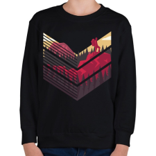 PRINTFASHION Hegymászó - Gyerek pulóver - Fekete gyerek pulóver, kardigán