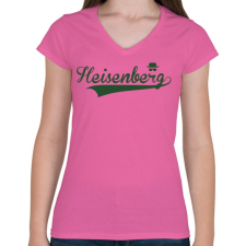 PRINTFASHION Heisenberg - Női V-nyakú póló - Rózsaszín női póló