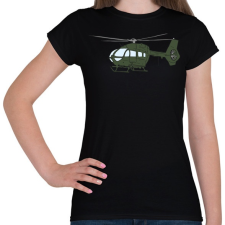 PRINTFASHION Helikopter - Női póló - Fekete női póló