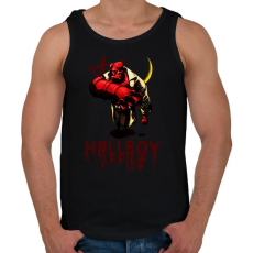 PRINTFASHION hellboy - Férfi atléta - Fekete
