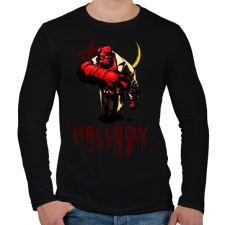PRINTFASHION hellboy - Férfi hosszú ujjú póló - Fekete férfi póló