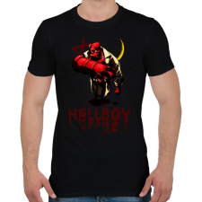 PRINTFASHION hellboy - Férfi póló - Fekete férfi póló