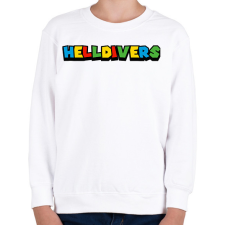 PRINTFASHION Helldivers - Gyerek pulóver - Fehér gyerek pulóver, kardigán