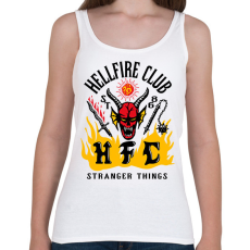 PRINTFASHION Hellfire Club - Band design - Női atléta - Fehér