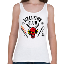 PRINTFASHION Hellfire Club - Női atléta - Fehér női trikó