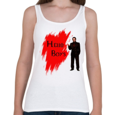 PRINTFASHION hello boys - Női atléta - Fehér női trikó