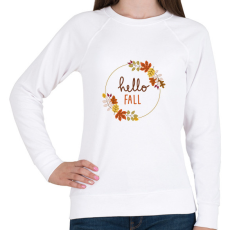 PRINTFASHION Hello Fall - Női pulóver - Fehér