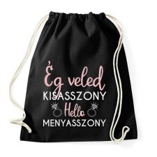 PRINTFASHION Hello menyasszony - Sportzsák, Tornazsák - Fekete tornazsák