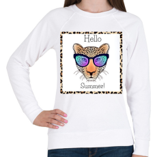 PRINTFASHION Hello Summer - Női pulóver - Fehér