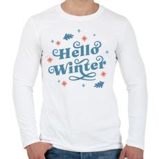 PRINTFASHION Helló tél - winter - Férfi hosszú ujjú póló - Fehér