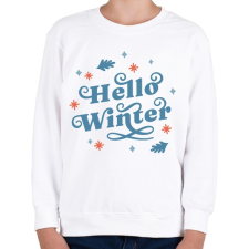 PRINTFASHION Helló tél - winter - Gyerek pulóver - Fehér gyerek pulóver, kardigán