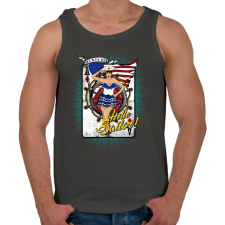 PRINTFASHION Helló tengerész - Férfi atléta - Sötétszürke atléta, trikó