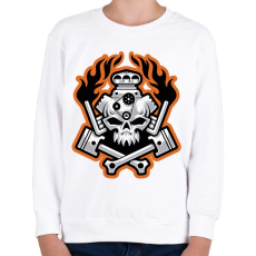 PRINTFASHION Hellride - Gyerek pulóver - Fehér