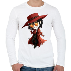 PRINTFASHION Hellsing - Férfi hosszú ujjú póló - Fehér