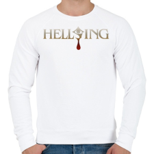 PRINTFASHION Hellsing logo - Férfi pulóver - Fehér férfi pulóver, kardigán