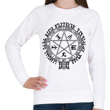 PRINTFASHION Hellsing logo - Női pulóver - Fehér női pulóver, kardigán